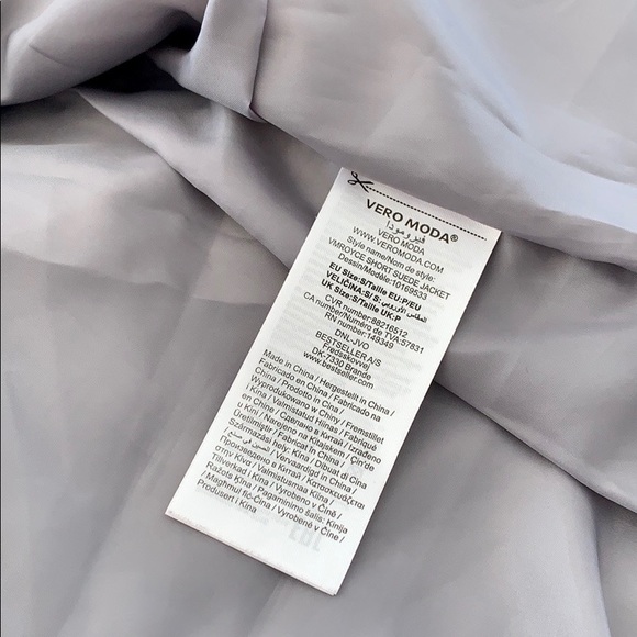 * Gray leather jacket * - Picture 4 of 6